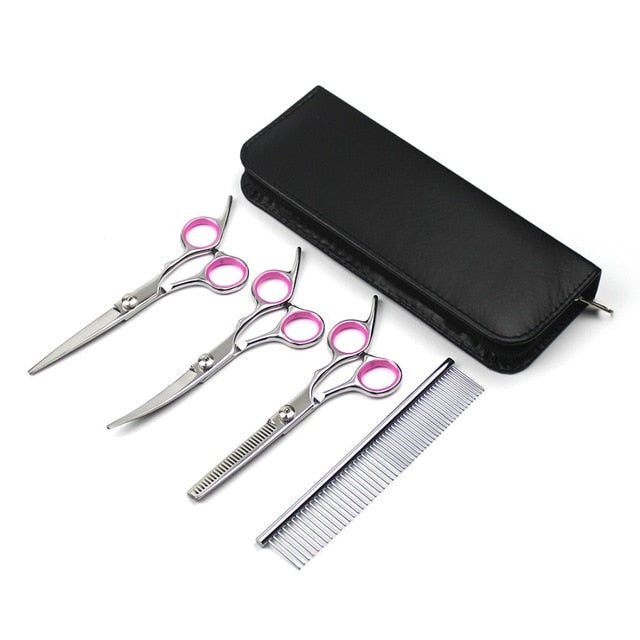 4pcs/set Professional Scissors for Dog Grooming