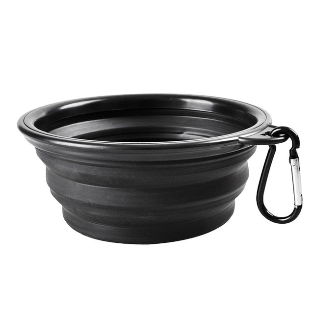 Folding Portable Dog Bowl Travel Bowl with Buckle for Food/Water