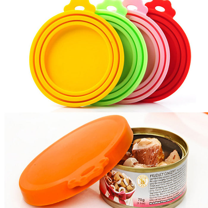 Silicone Pet Canned Lid Sealed Food Can Lid Covers
