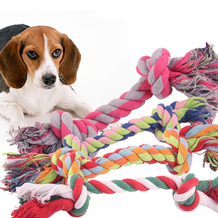 18cm Cotton Rope Toy Puppy (Random Color )