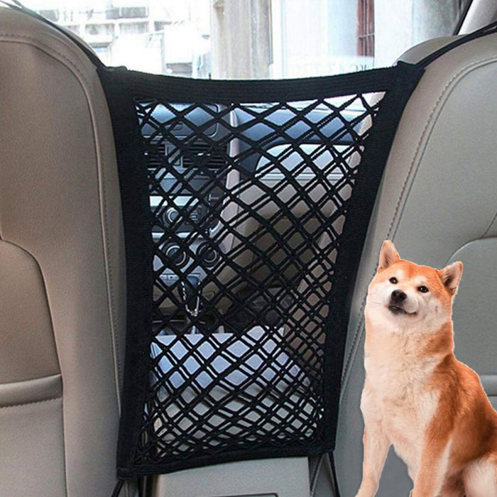 Safety Travel Isolation Net Car Truck Back Seat Dog Barrier Mesh Storage Bag