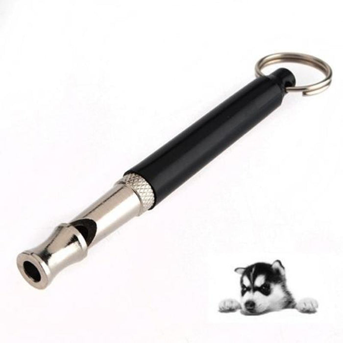1 Pc Pet Dog Training Whistle Ultrasonic Supersonic Sound Pitch Quiet Trainning Cat Dog Training Obedience Black Tool